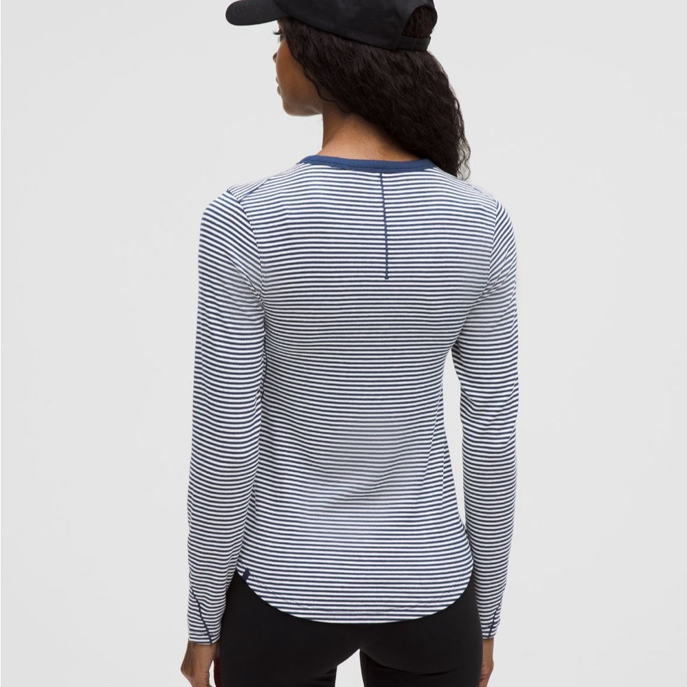 Lululemon Hold Tight Long Sleeve Shirt in Club Blue - Picture 2 of 4